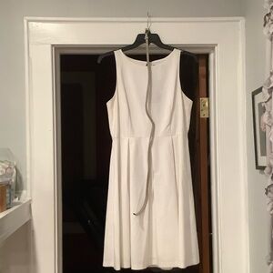 Sharagano Classic White Mini Dress